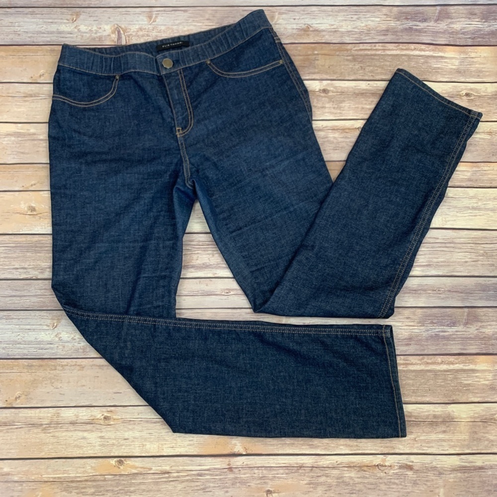 ELIE TAHARI Dark Stretch Straight Leg Jean - Picture 1 of 8